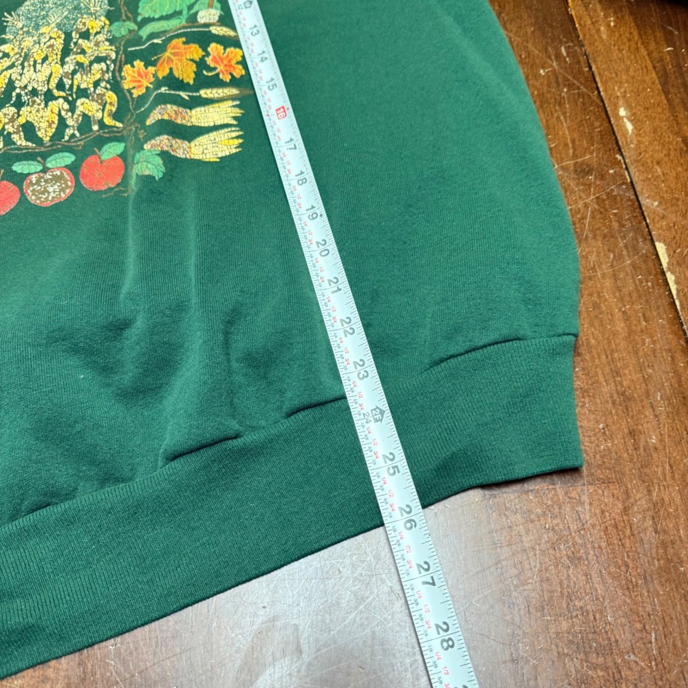VTG Morning Sun Top Stitch Sweatshirt Women XL Harvest Moon 90s Fall Graphic USA - Picture 7 of 8